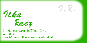 ilka racz business card
